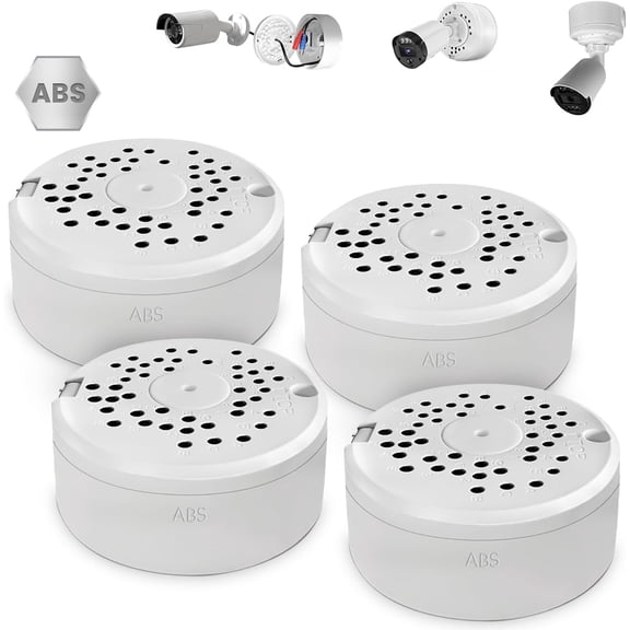 ABS Universal Camera Junction Box Hide Cable Mounting Brackets for Bullet Cameras CCTV Security Camera Junction Boxes