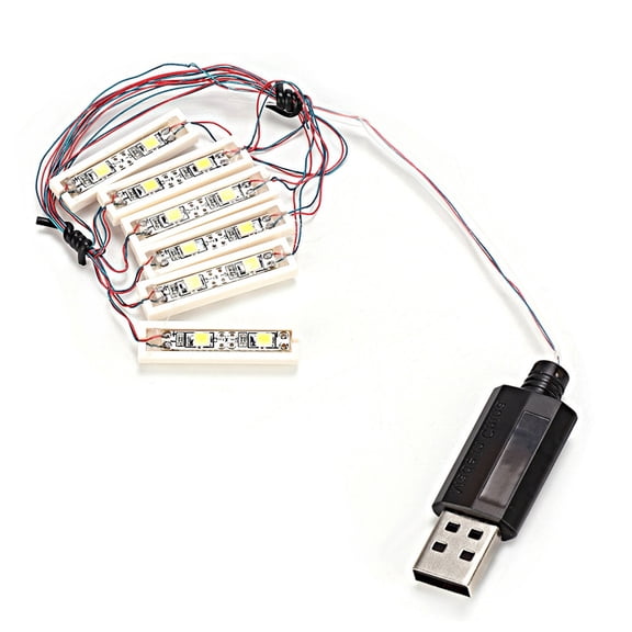 Universal DIY LED Light USB Charging Shining Decoration Bricks Bartype Lamp