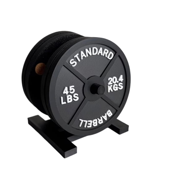 ABS Weight Plate Coasters Set With Holder Barbell Bumper Plate Drink Coasters For Stable Drink Placement