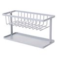 thumbnail image 1 of ABS material, three colors, double-layer drain rack, sponge storage rackgray, 1 of 5