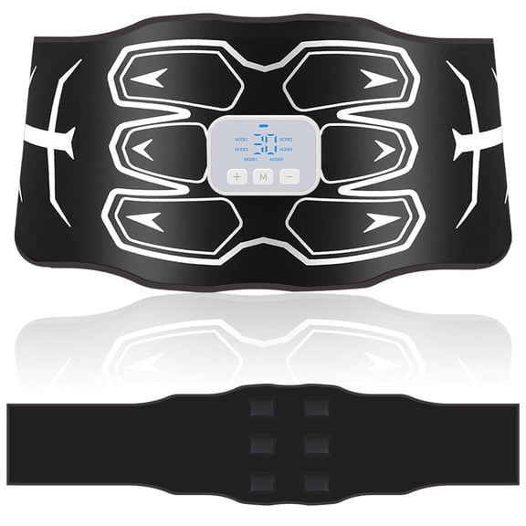 ABS muscle training belt, washable abdominal muscle exercise belt, 6 modes, 15 intensity levels, suitable for both men and women, large size abdominal muscle shaping belt