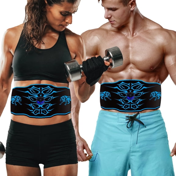ABS muscle training belt, washable abdominal muscle exercise belt, 8 modes, 30 stage strength unisex large abdominal muscle shaping belt
