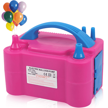 ABSOKE Balloon Pump,Dual Nozzle Electric Balloon Inflator Pump,600W Portable Air Balloon Pump for All Balloons Arch Party Birthday Wedding Decoration