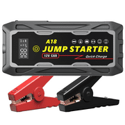 ABSOKE Car Battery Jump Starter, Portable Jump Starter Battery Pack, Battery Booster, Jump Box, Fast Charger and Jumper Cables for 8.0L Gasoline and 6.0L Diesel Engines