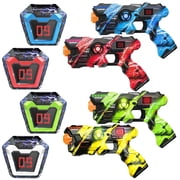 ABSOKE Interactive Tag Game Set, 4-Player Set with LED Digital Score Display Vests