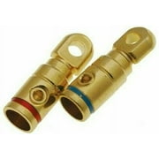 ABSOLUTE 12 Ft 2 Ch Blue Twisted Car Amp Gold RCA Jack Cable Interconnect