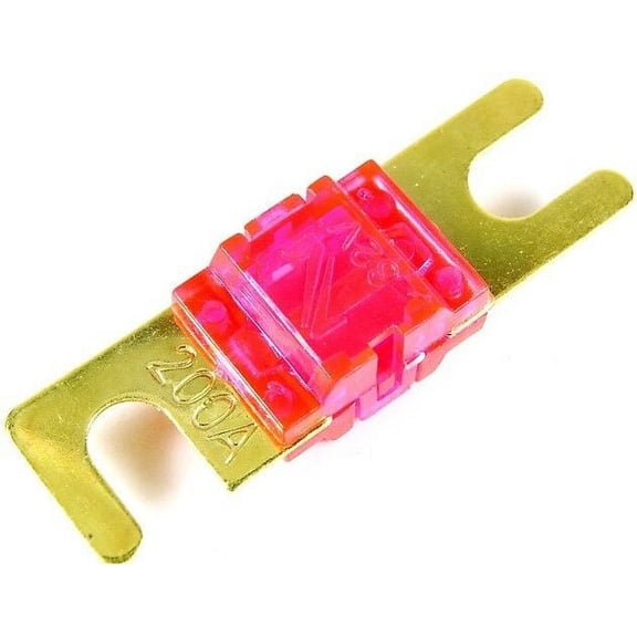 ABSOLUTE AFS200 ONE PACK OF 200 AMP GOLD AFS / MIDI / MINI ANL FUSES