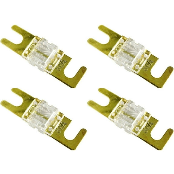 ABSOLUTE AFS80-4 4 PACK OF 80 AMP GOLD AFS / MIDI / MINI ANL FUSES