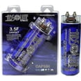 thumbnail image 1 of ABSOLUTE CAP350B 3.5 FARAD POWER CAR CAPACITOR FOR ENERGY STORAGE TO ENHANCE BASS DEMAND FROM AUDIO SYSTEM (BLUE), 1 of 1