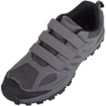 thumbnail image 1 of ABSOLUTE FOOTWEAR Mens Easy Slip On Triple Strap Fastening Outdoor Walking Hiking Trainers Shoes - Grey - US 10, 1 of 7
