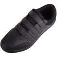thumbnail image 1 of ABSOLUTE FOOTWEAR Mens Slip On Three Strap Touch and Close Gym Sports Walking Running Trainers Sneakers - Black - US 13, 1 of 7