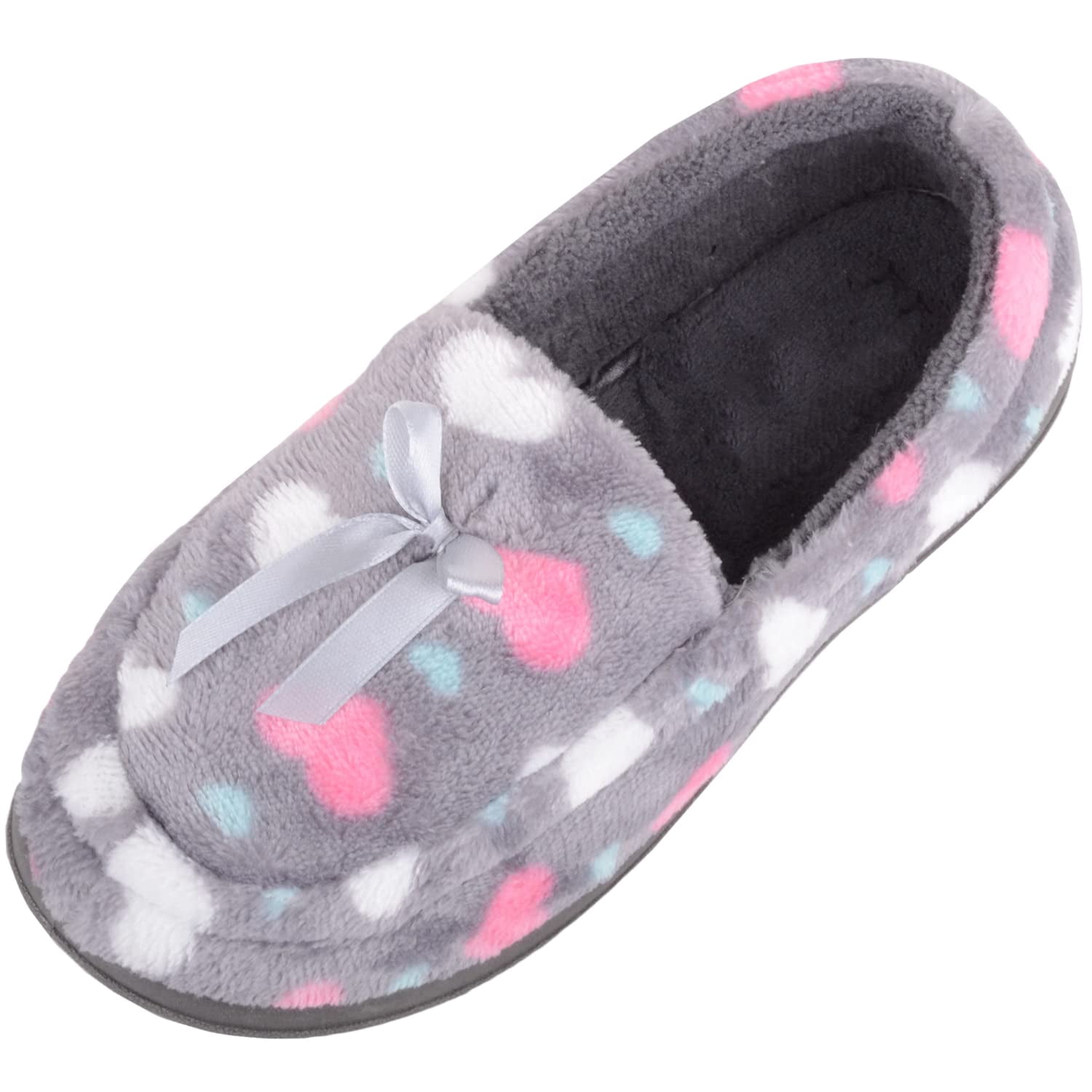 ABSOLUTE FOOTWEAR Womens Easy Slip On Soft Wide Fit Moccasin Style ...