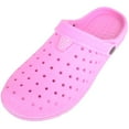 thumbnail image 1 of ABSOLUTE FOOTWEAR Womens Slip On Garden Summer Holiday Pool Clogs Shoes with Adjustable Back Strap - Pink - US 10, 1 of 7