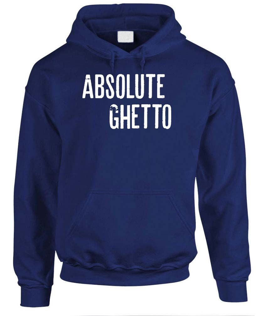 ABSOLUTE GHETTO Fleece Pullover Hoodie 2XL Black Walmart