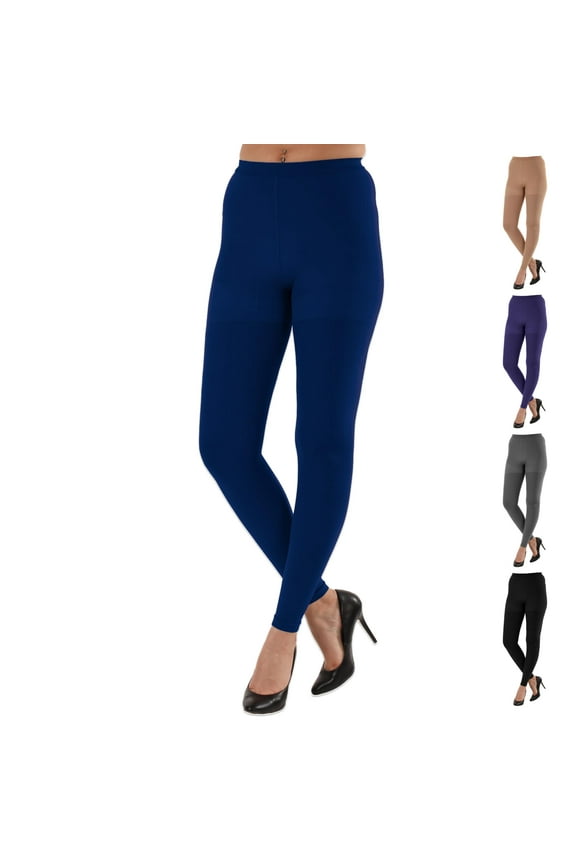 Footless Compression Tights 20-30mmHg for Swelling, Navy, Medium