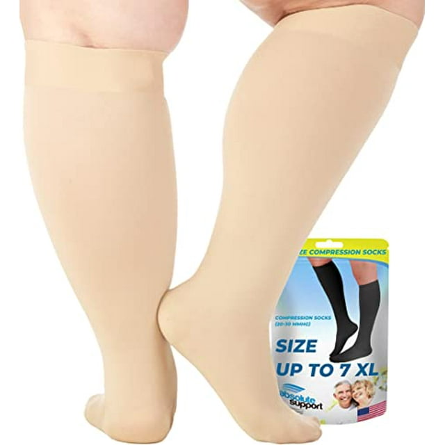 ABSOLUTE SUPPORT Graduated Compression Socks 2030 mmHg for Women & Men