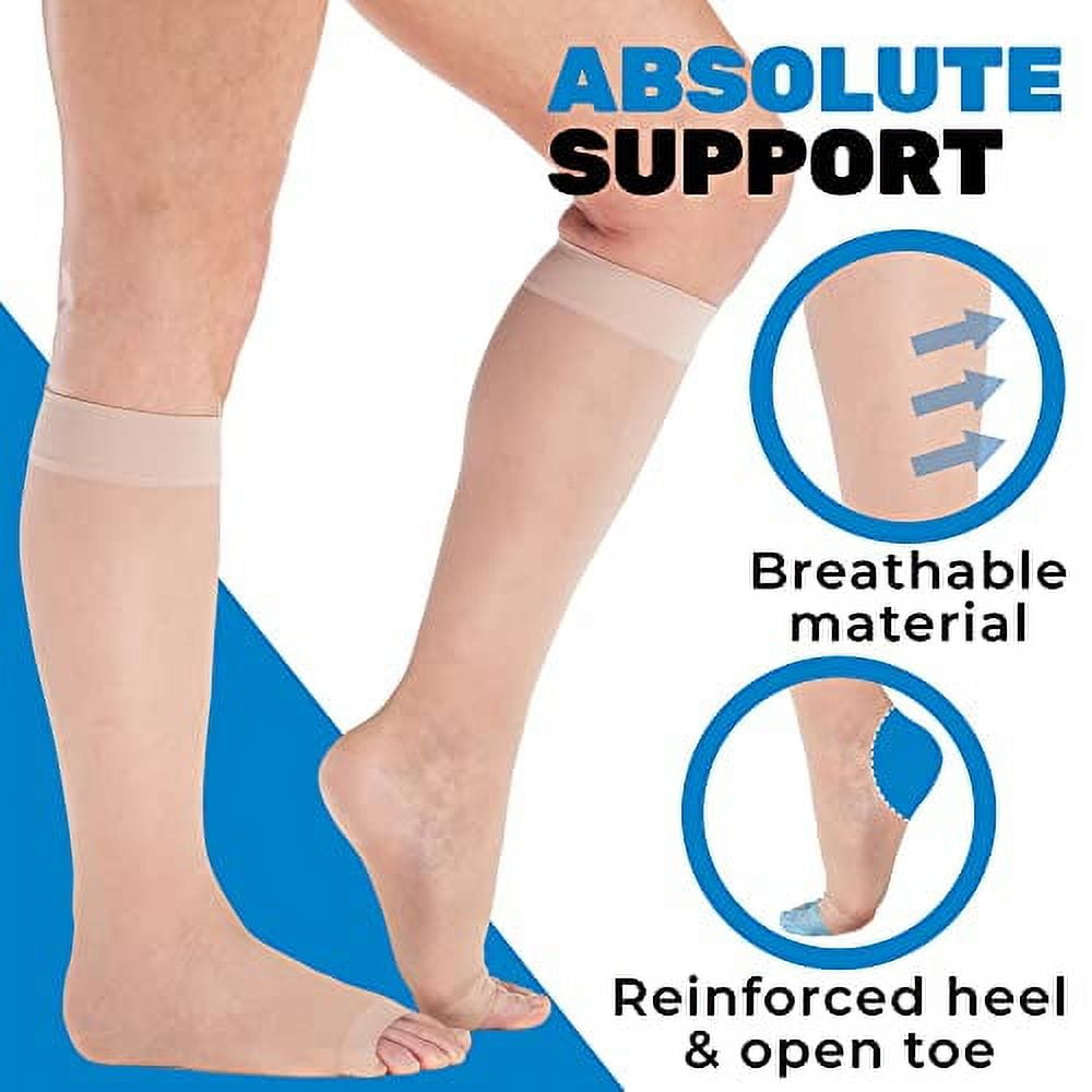 ABSOLUTE SUPPORT Made in USA Compression Socks for Women 1520mmHg