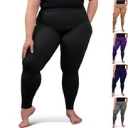 ABSOLUTE SUPPORT Plus Size Women Compression Leggings 20-30mmHg Black, 3X-Large