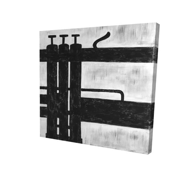 Mu23 Paper Begin Home Decor 2080-1616-MU23-1 16 x 16 in. Trumpet Pistons-Print on ...