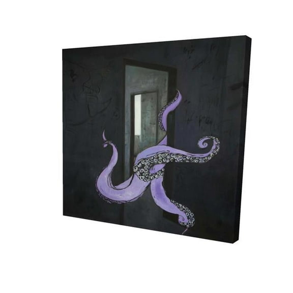 Begin Home Decor 2080-1616-MI110 16 x 16 in. Octopus Street Art-Print on Canvas