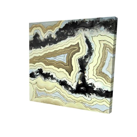 Begin Home Decor 2080-1616-MN5 16 x 16 in. Lace Agate-Print on Canvas