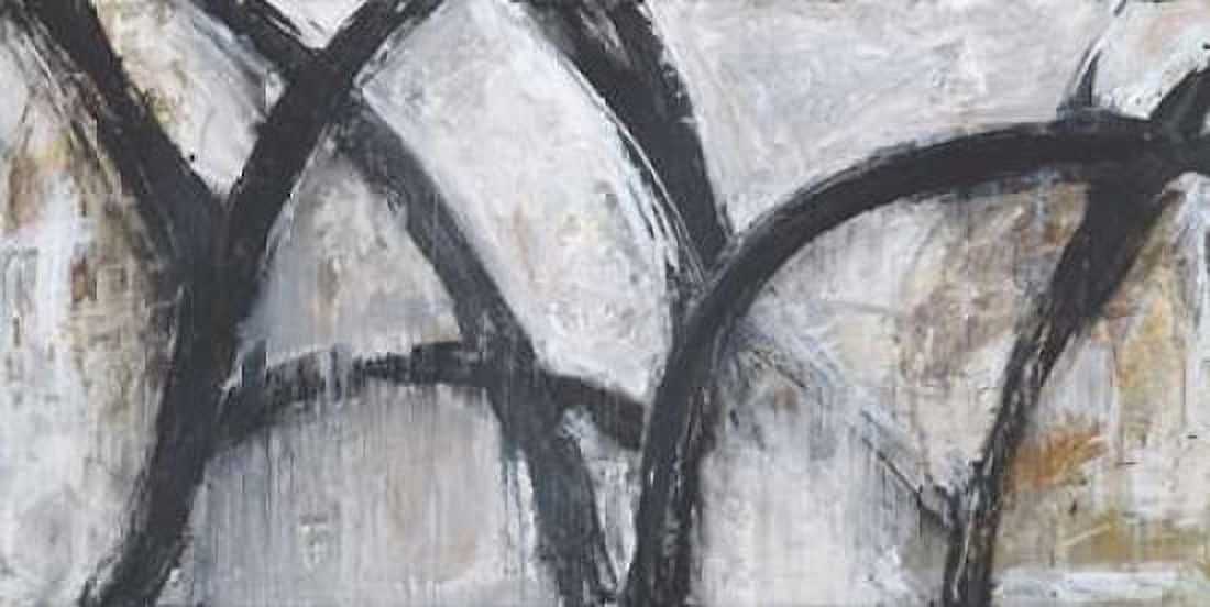 ABSTRACT STROKES Canvas Art - Hutton (10 x 20)