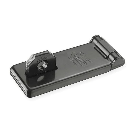 Abus High Security Hasp,Hardened Steel,Black 125/150
