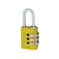 thumbnail image 1 of ABUS - 145/20 20mm Aluminium Combination Padlock Yellow 46572, 1 of 1