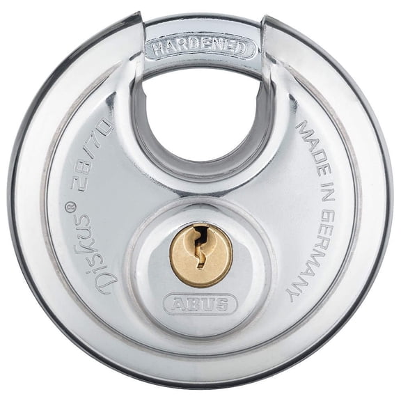 ABUS 28/70 Diskus Hardened Steel Padlock Keyed Alike, Pack of 2 CA3