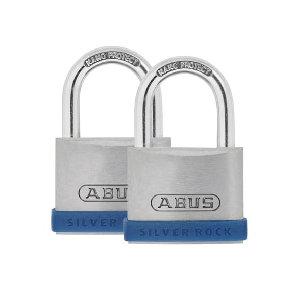 ABUS - 40mm Silver Rock 5 Padlock Twin Pack