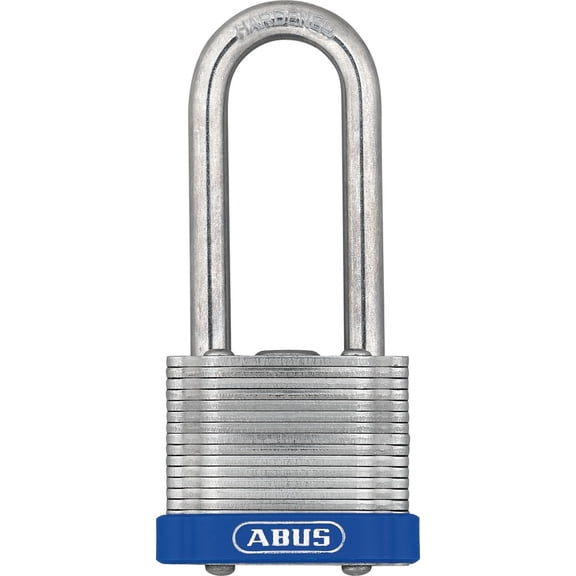 ABUS 41/40HB50 Laminated Steel Padlock, Keyed Different, Blue Bumper