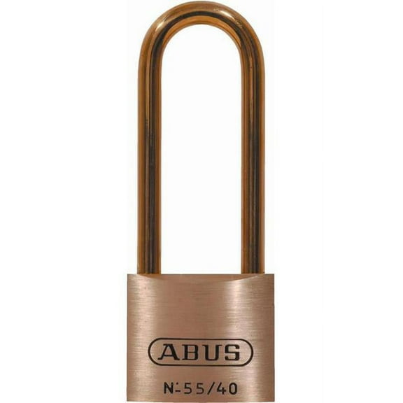 ABUS 55 by 40HB63 MB C 2.44 in. Solid Brass Keyed Different Carded Padlock with Brass Shackle