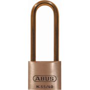 ABUS 55 by 40HB63 MB C 2.44 in. Solid Brass Keyed Different Carded Padlock with Brass Shackle