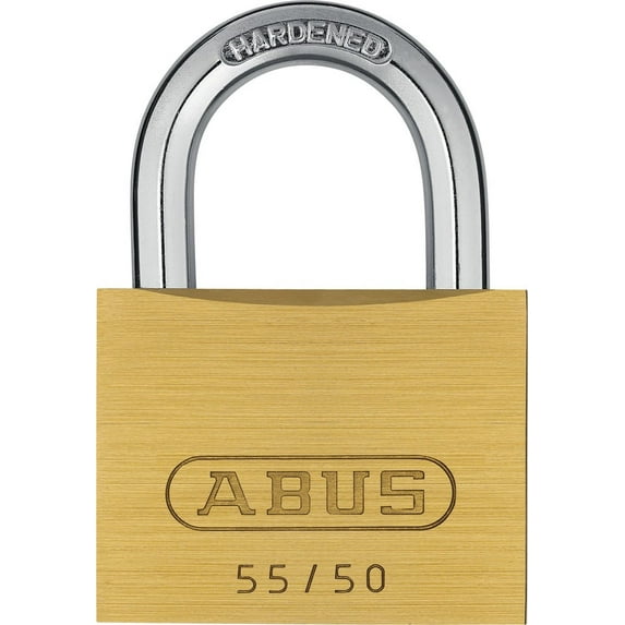 ABUS 55 by 50 C KD Solid Brass Keyed Different Carded Padlock