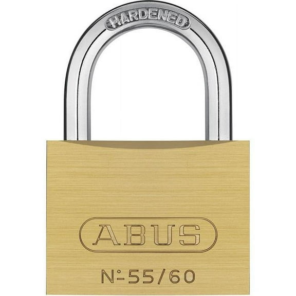 ABUS 55 by 60 C KD Solid Brass Keyed Different Carded Padlock