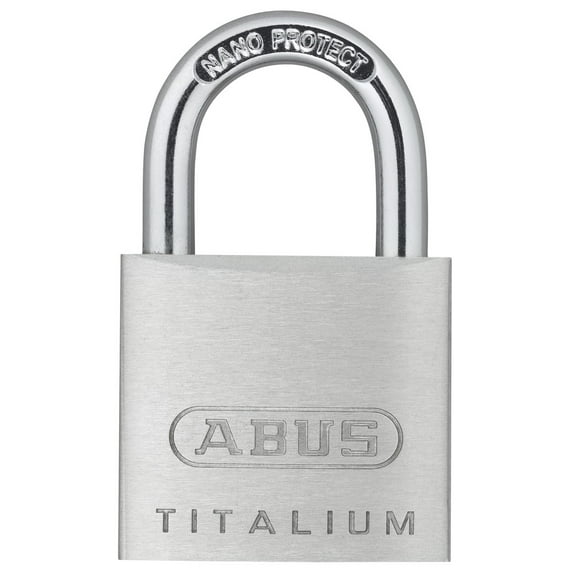 ABUS 64TI by 30 C KA Titalium Aluminum Alloy Keyed Different Padlock, Pack of 2
