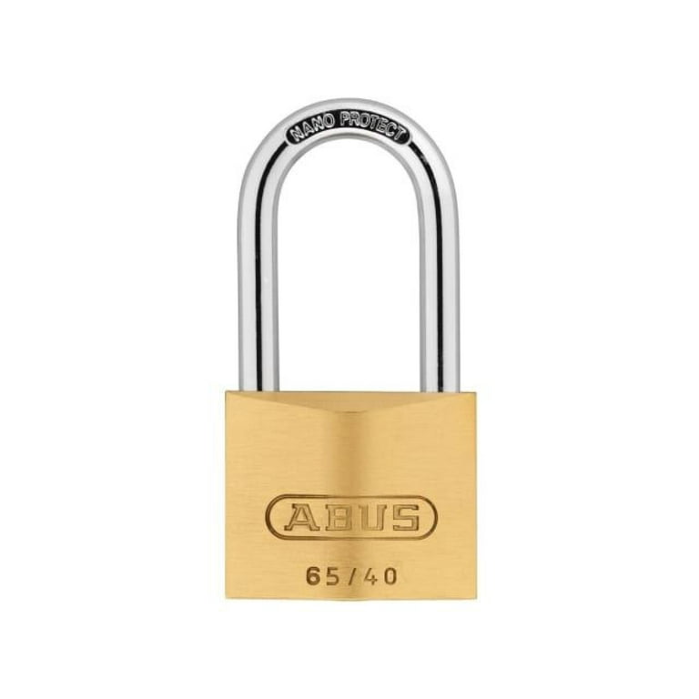 絶対的な信頼 65/40mm - ABUS Brass Alike Keyed Shackle Long 40mm Padlock トラベルアクセサリ