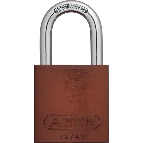 ABUS 72/40 Aluminum Safety Padlock BROWN Keyed Different