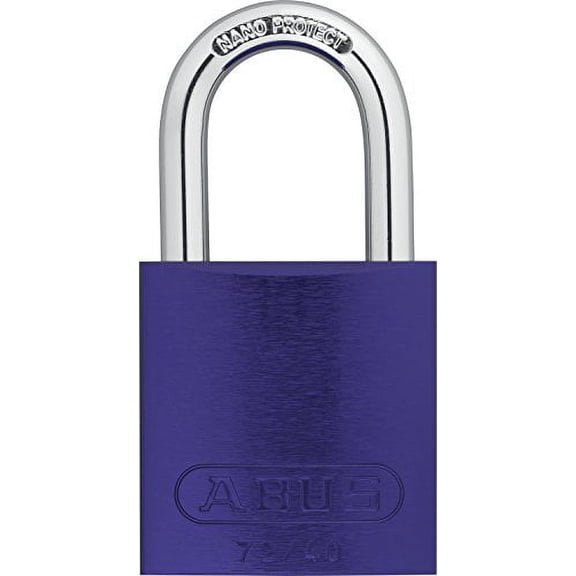 ABUS 72/40 KA Safety Lockout Alum Keyed Alike Padlock with 1" Shackle, Purple