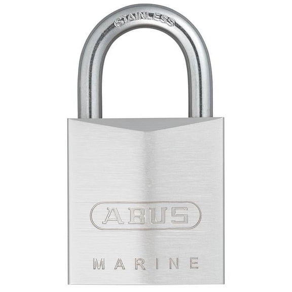 ABUS 75IB by 30 B KA All Weather Chrome Plated Brass Keyed Different Padlock