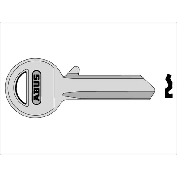 ABUS - 85/30 30mm Right Hand Key Blank