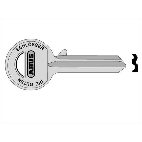 ABUS - 85/50 50mm +60 Left Hand Key Blank