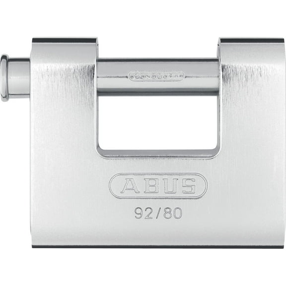 ABUS 92/80 KD All Weather Solid Brass with Steel Jacket Monoblock Keyed Different Padlock CA2