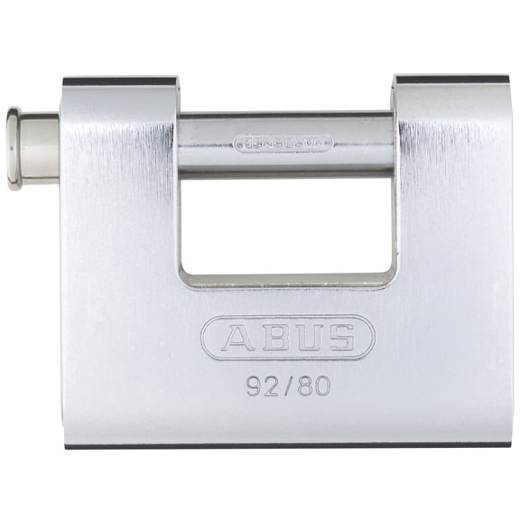 ABUS 92/80 Monoblock Solid Brass with Steel Jacket Padlock, Keyed Alike CA2