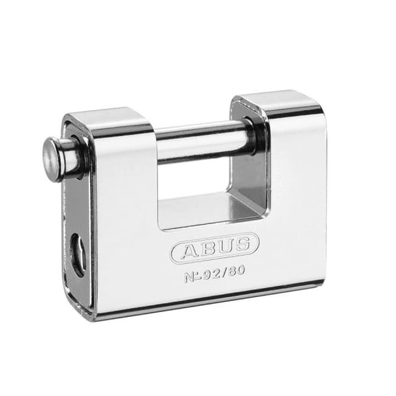 ABUS - 92/80mm Monoblock Brass Body Shutter Padlock Keyed Alike 8522