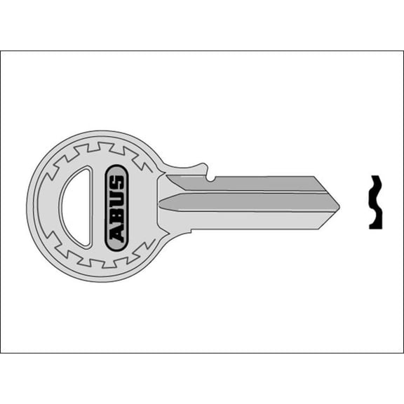ABUS - T84/40 40mm Left Hand Key Blank 08682