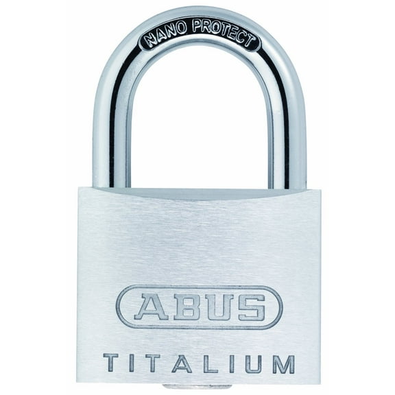 ABUS Titalium 64TI/40 Padlock - Set of 4 Keyed Alike - Cellar Lock with Special Aluminium Lock