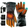 thumbnail image 1 of ABXMAS Heated Gloves, Heated Gloves for Men and Women, Waterproof Touch Screen Rechargeable Heated Gloves with Two 7.4V 3200mAh Batteries for Winter Outdoor Cycling Skiing Work, L, 1 of 6