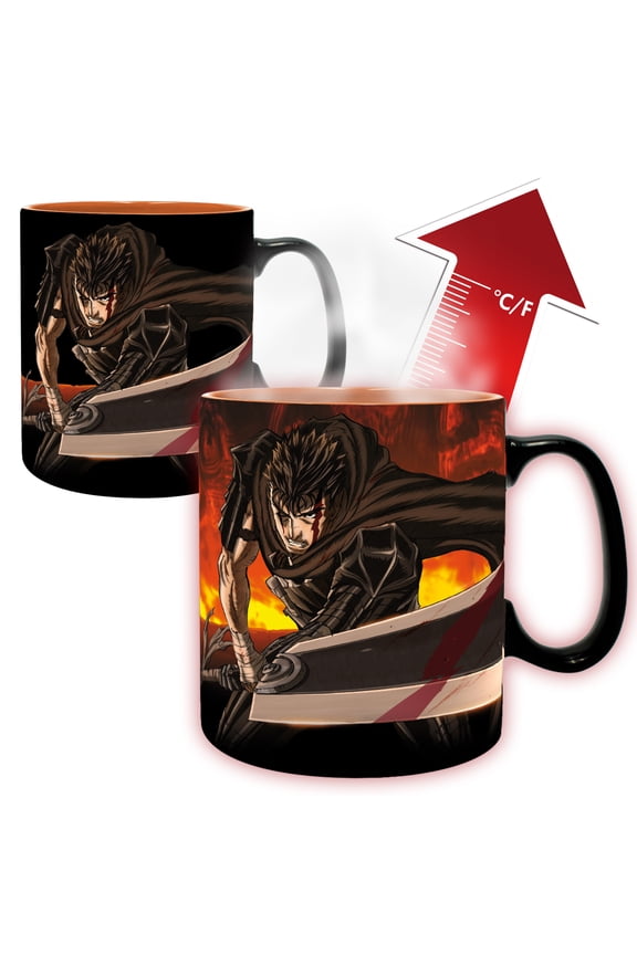 Berserk Heat Change Mug Berserk 16 Fl Oz Anime Manga Drinkware Home & Kitchen Merch Gift