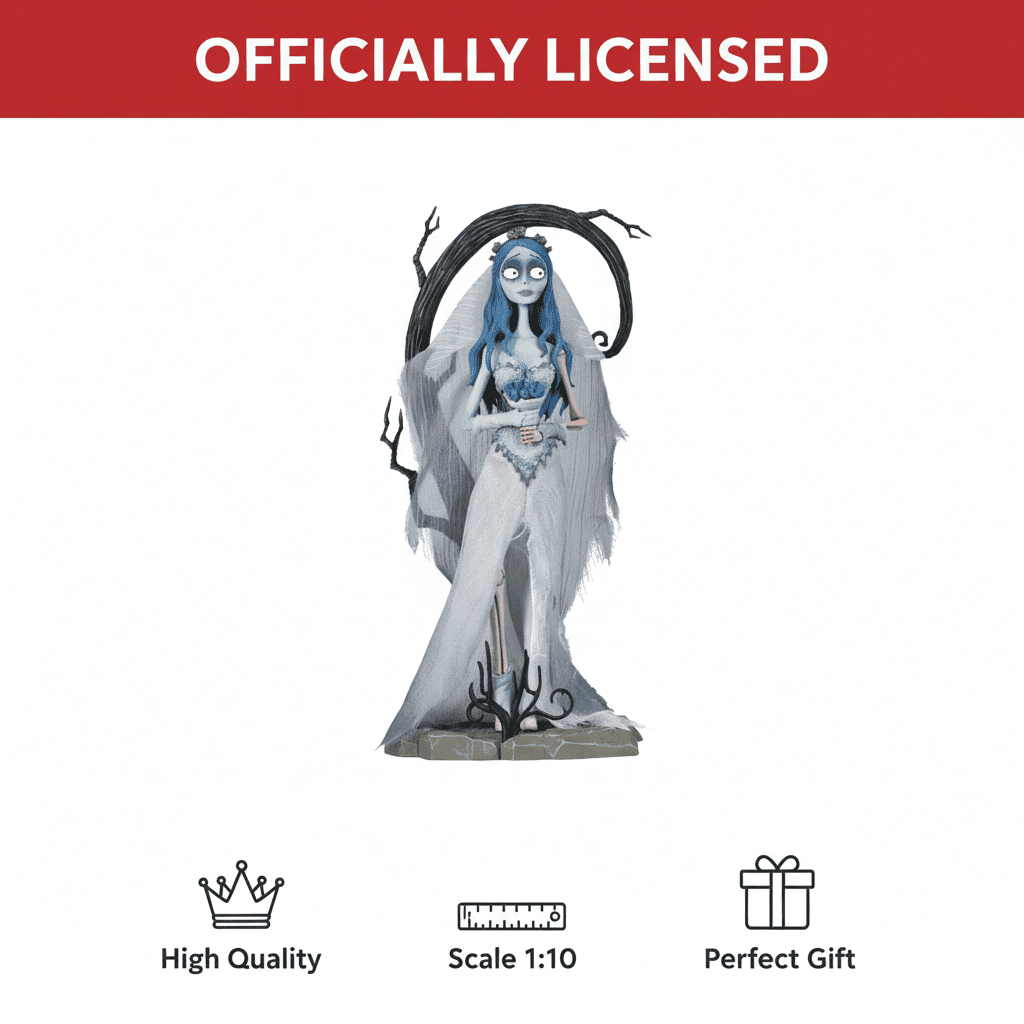 "ABYstyle Studio Corpse Bride Emily Collectible Gothic Figure, 8.2"" for Home, Room, or Office Decor"